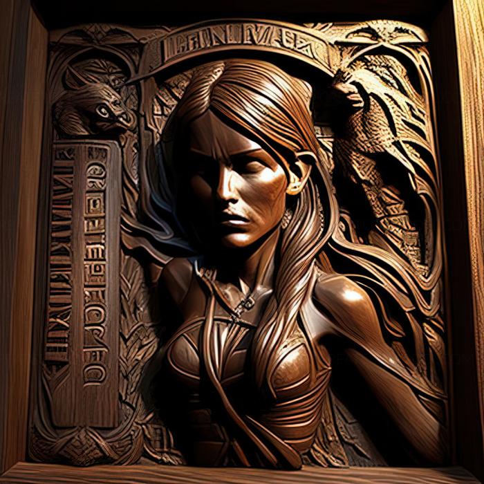 نموذج ثلاثي الأبعاد لآلة CNC ألعاب لعبة st Tomb Raider Underworld